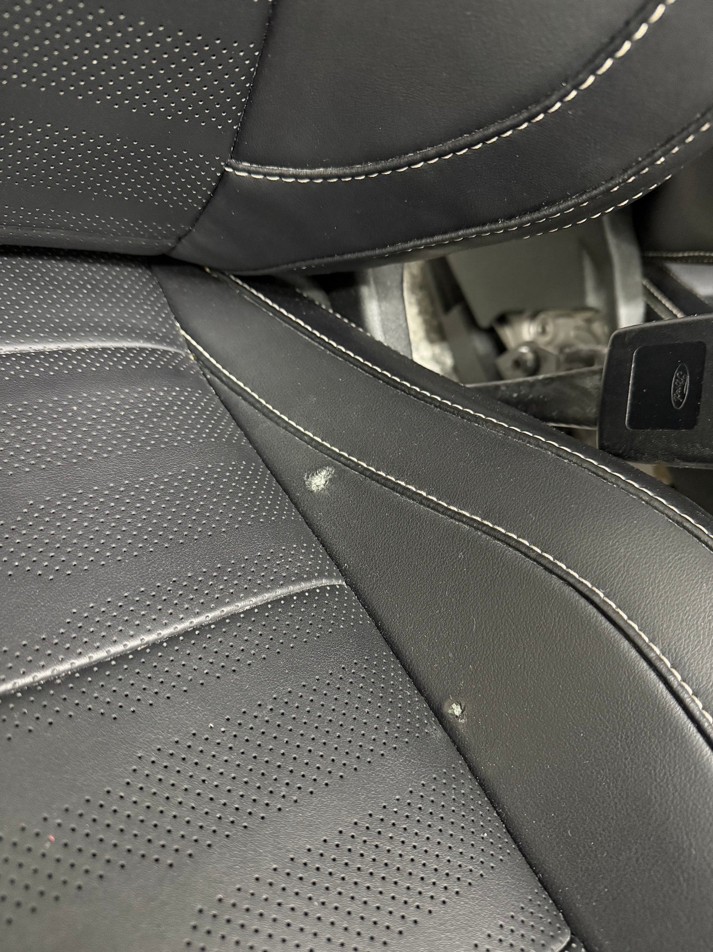 2015-2017 Ford Mustang GT Leather Front Rear Seats Black Heated Cooled