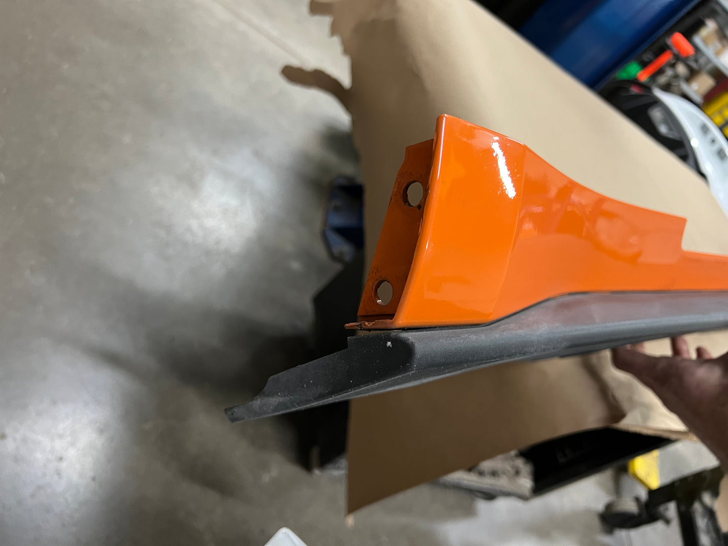 2015-2023 Ford Mustang GT V6 LH Side Skirt Molding Driver Side "Orange"