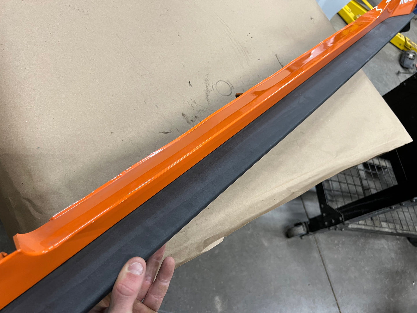 2015-2023 Ford Mustang GT V6 LH Side Skirt Molding Driver Side "Orange"