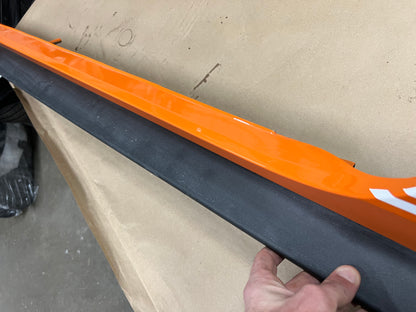 2015-2023 Ford Mustang GT V6 LH Side Skirt Molding Driver Side "Orange"
