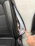 2015-2017 Ford Mustang GT Leather Front Rear Seats Black Heated Cooled