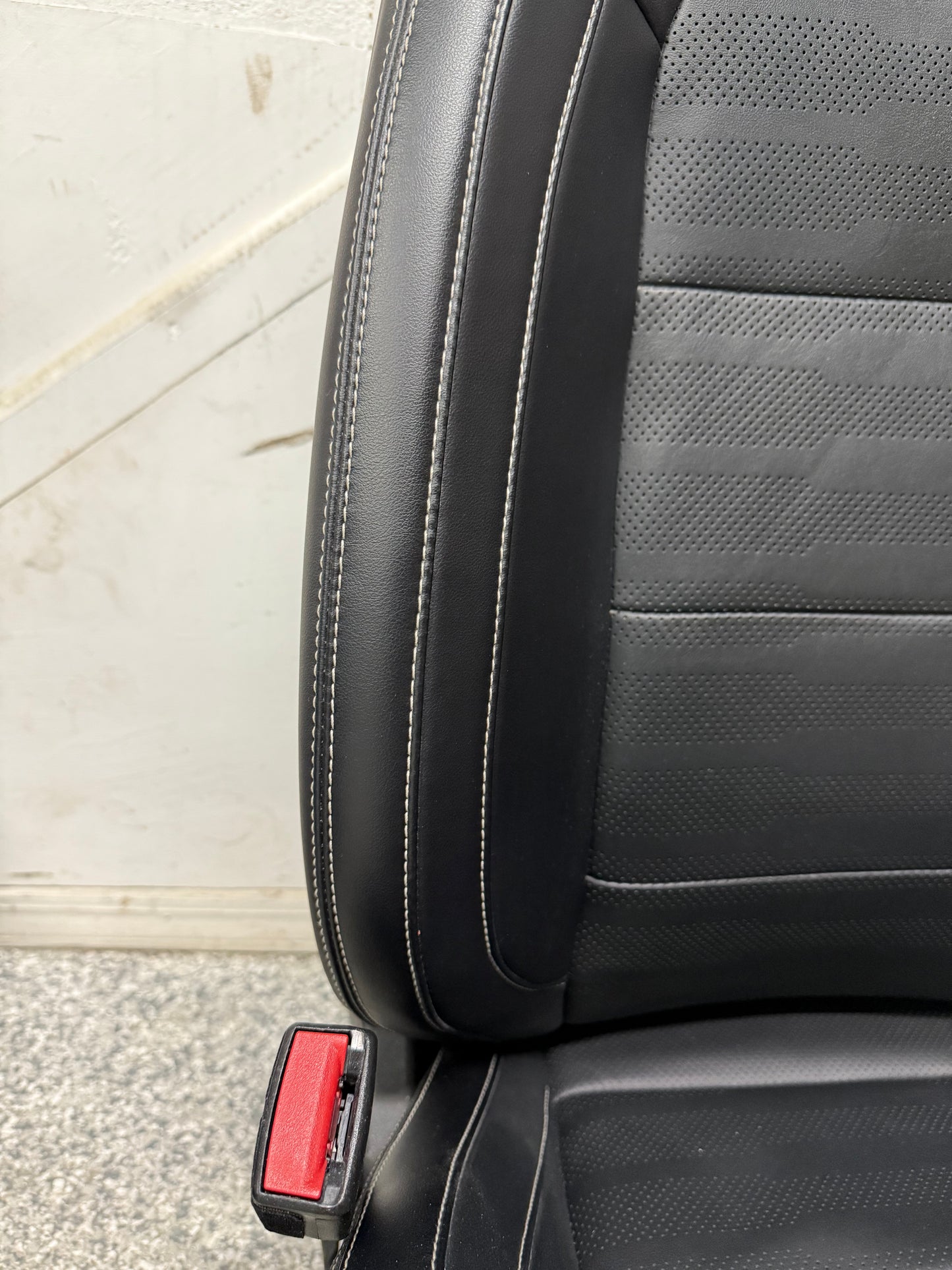 2015-2017 Ford Mustang GT Leather Front Rear Seats Black Heated Cooled