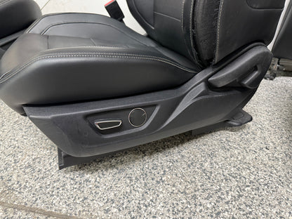 2015-2017 Ford Mustang GT Leather Front Rear Seats Black Heated Cooled