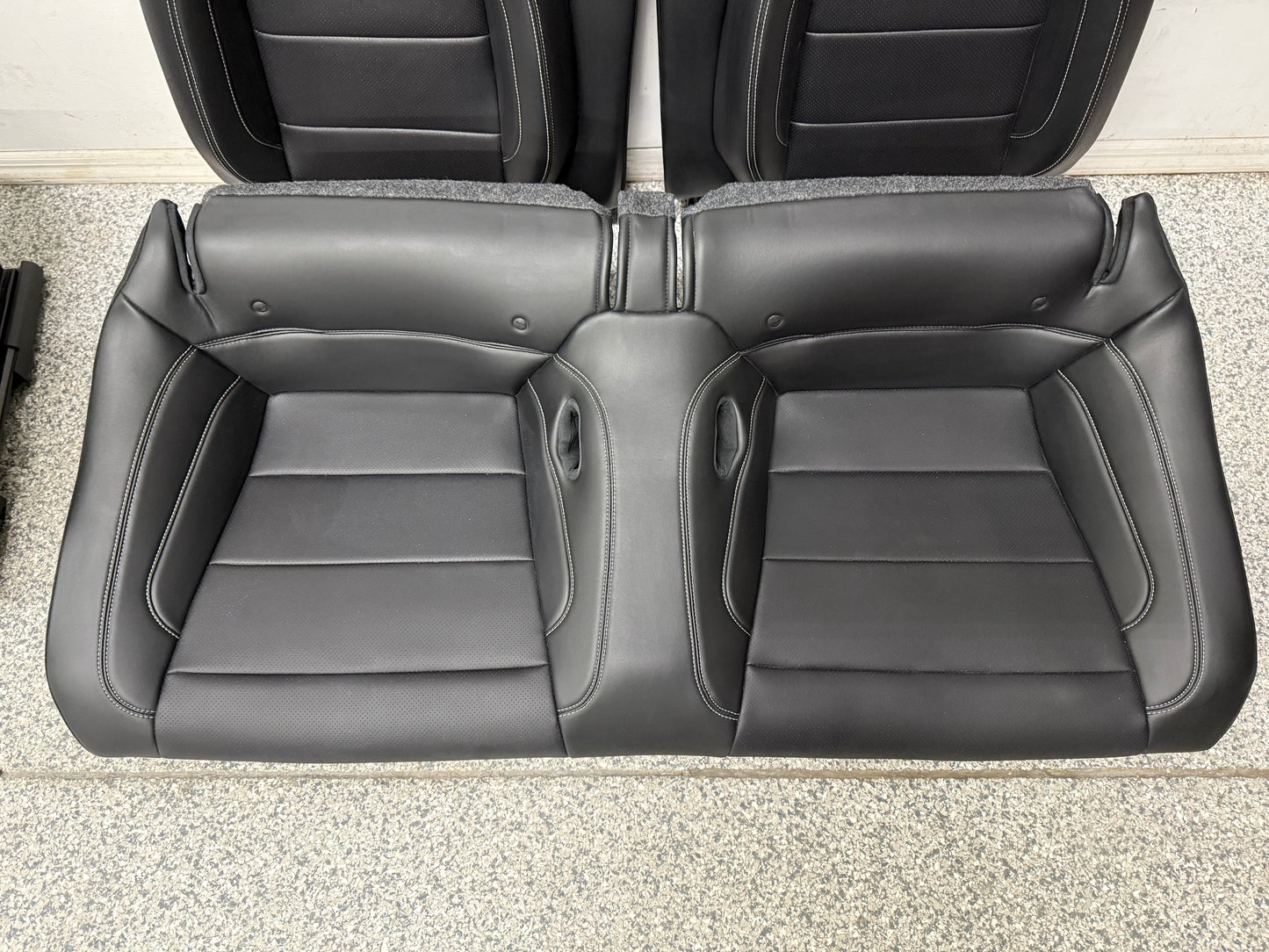 2015-2017 Ford Mustang GT Leather Front Rear Seats Black Heated Cooled