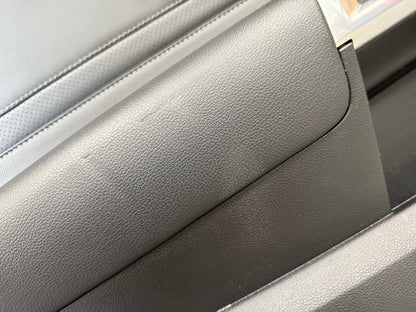 2018-2023 Ford Mustang GT LH Driver Leather Insert Door Panel Grey Stitching