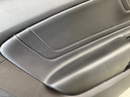 2018-2023 Ford Mustang GT LH Driver Leather Insert Door Panel Grey Stitching