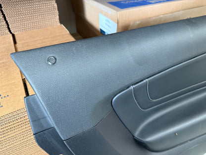 2018-2023 Ford Mustang GT LH Driver Leather Insert Door Panel Grey Stitching