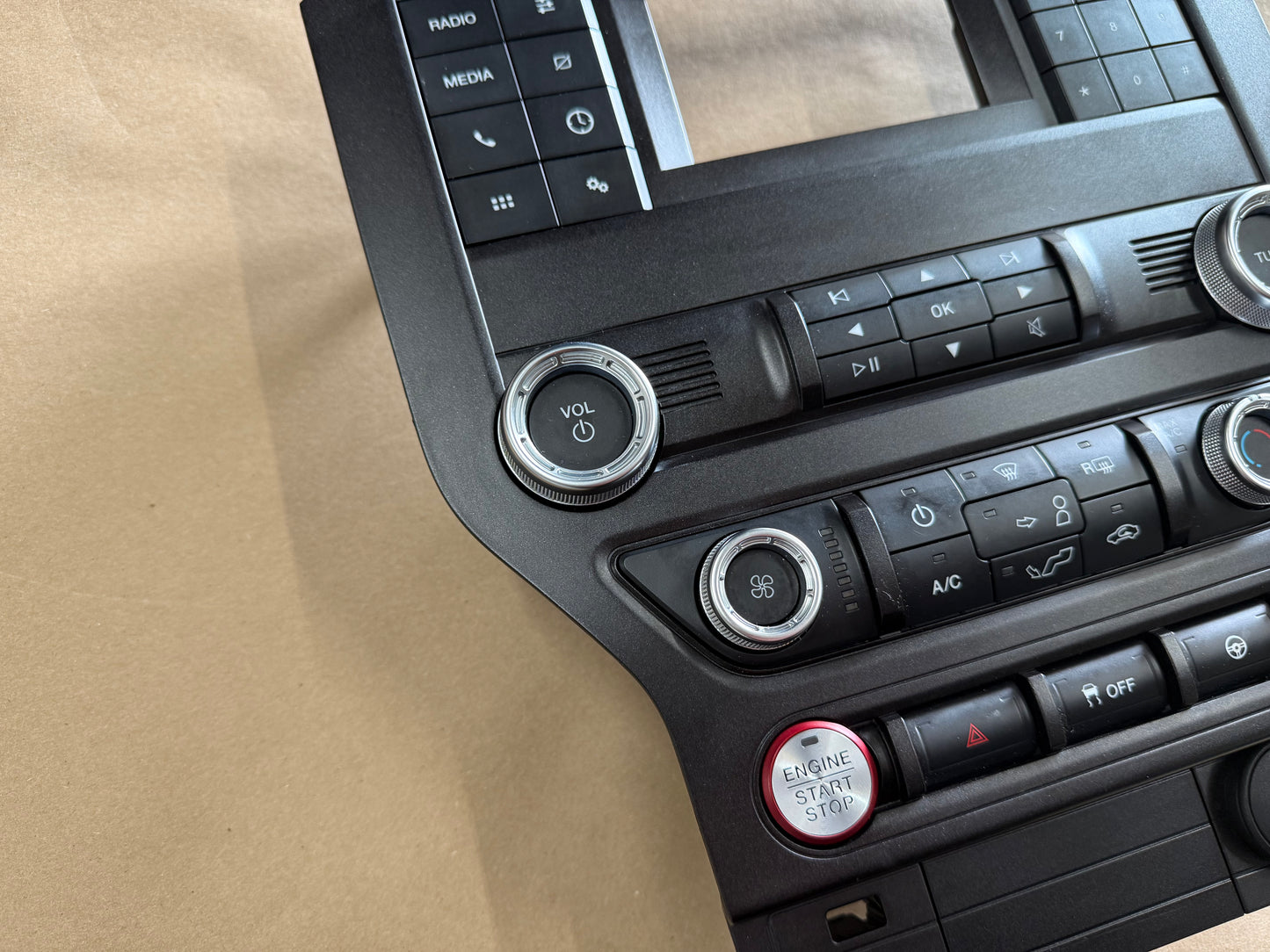 2018-2023 Ford Mustang GT Face Plate Radio Trim Piece