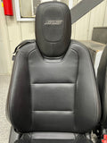 2010-2015 Chevy Camaro SS Black Leather Seats Front & Rear Coupe