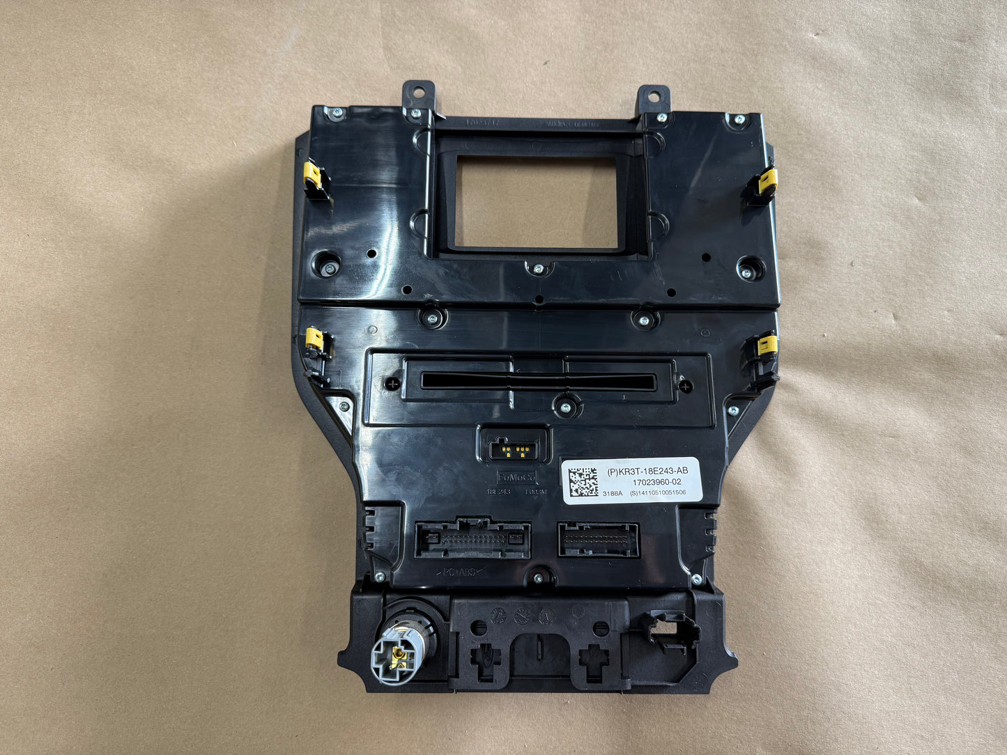 2018-2023 Ford Mustang GT Face Plate Radio Trim Piece