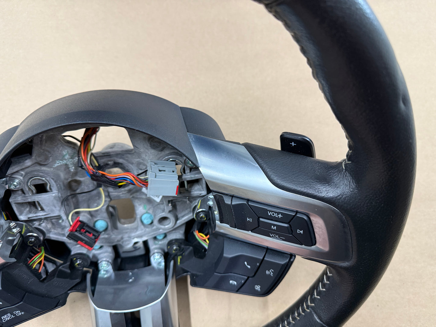 2015 Ford Mustang GT 50th Anniversary Leather Steering Wheel "Auto"