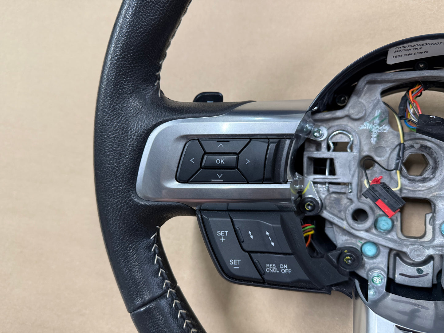 2015 Ford Mustang GT 50th Anniversary Leather Steering Wheel "Auto"