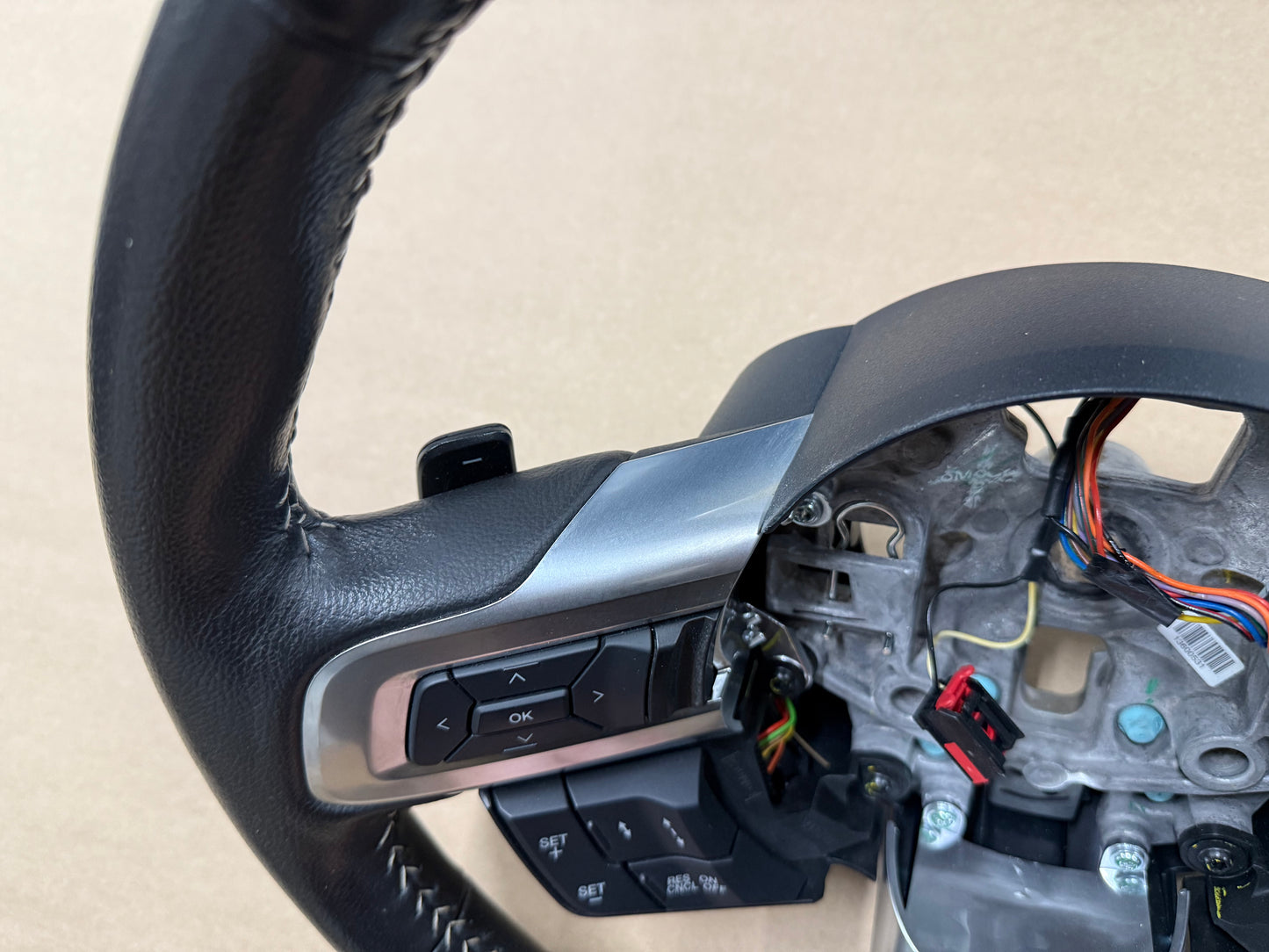 2015 Ford Mustang GT 50th Anniversary Leather Steering Wheel "Auto"