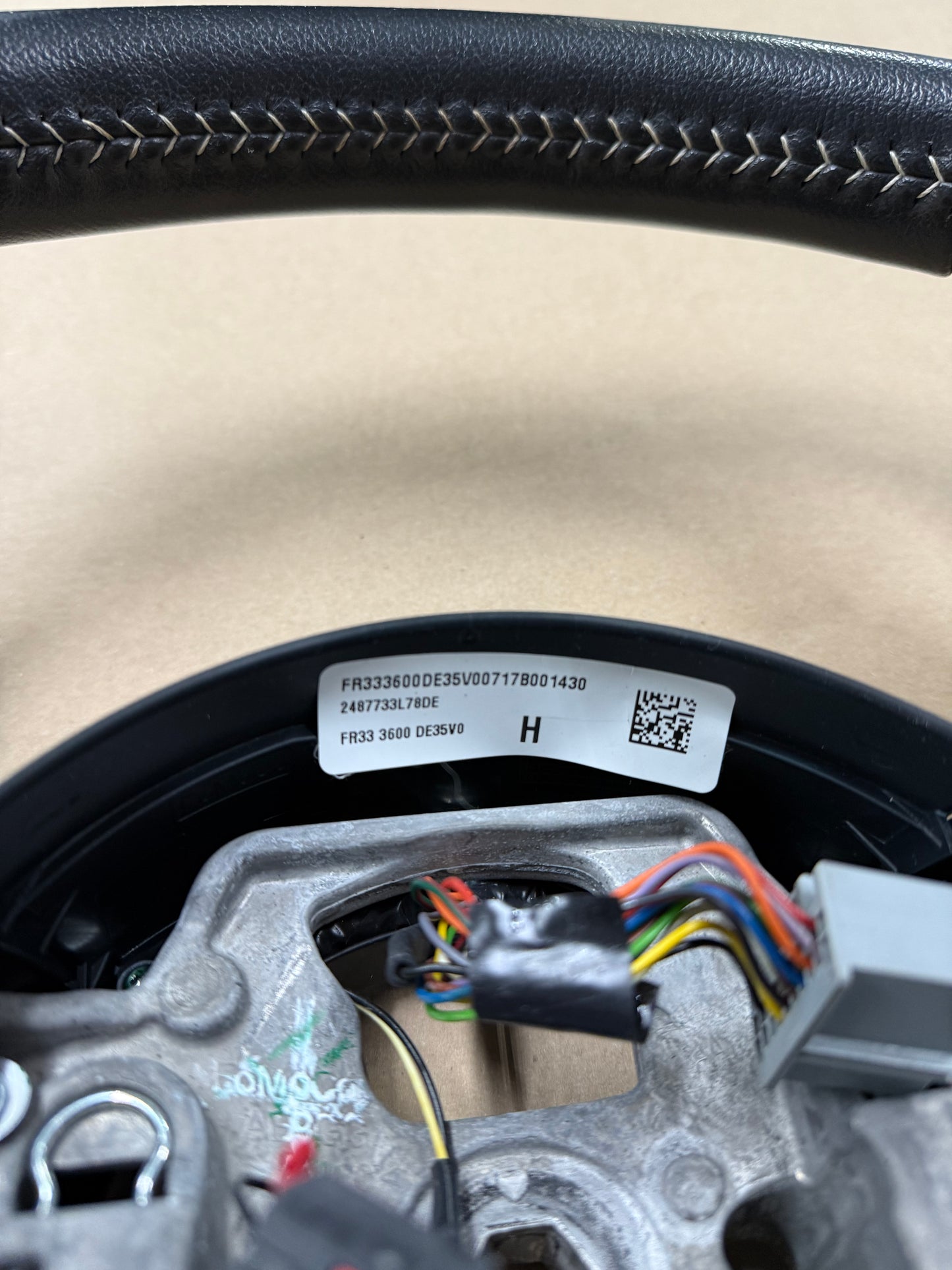 2015 Ford Mustang GT 50th Anniversary Leather Steering Wheel "Auto"