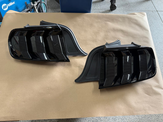 2018-2023 Ford Mustang GT GT500 Eco boost RH LH Tail Lights Pair Smoked Covers