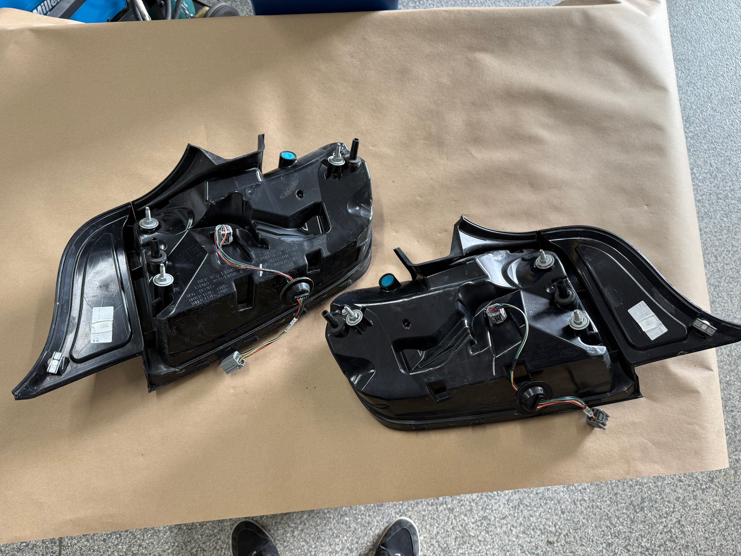 2018-2023 Ford Mustang GT GT500 Eco boost RH LH Tail Lights Pair Smoked Covers