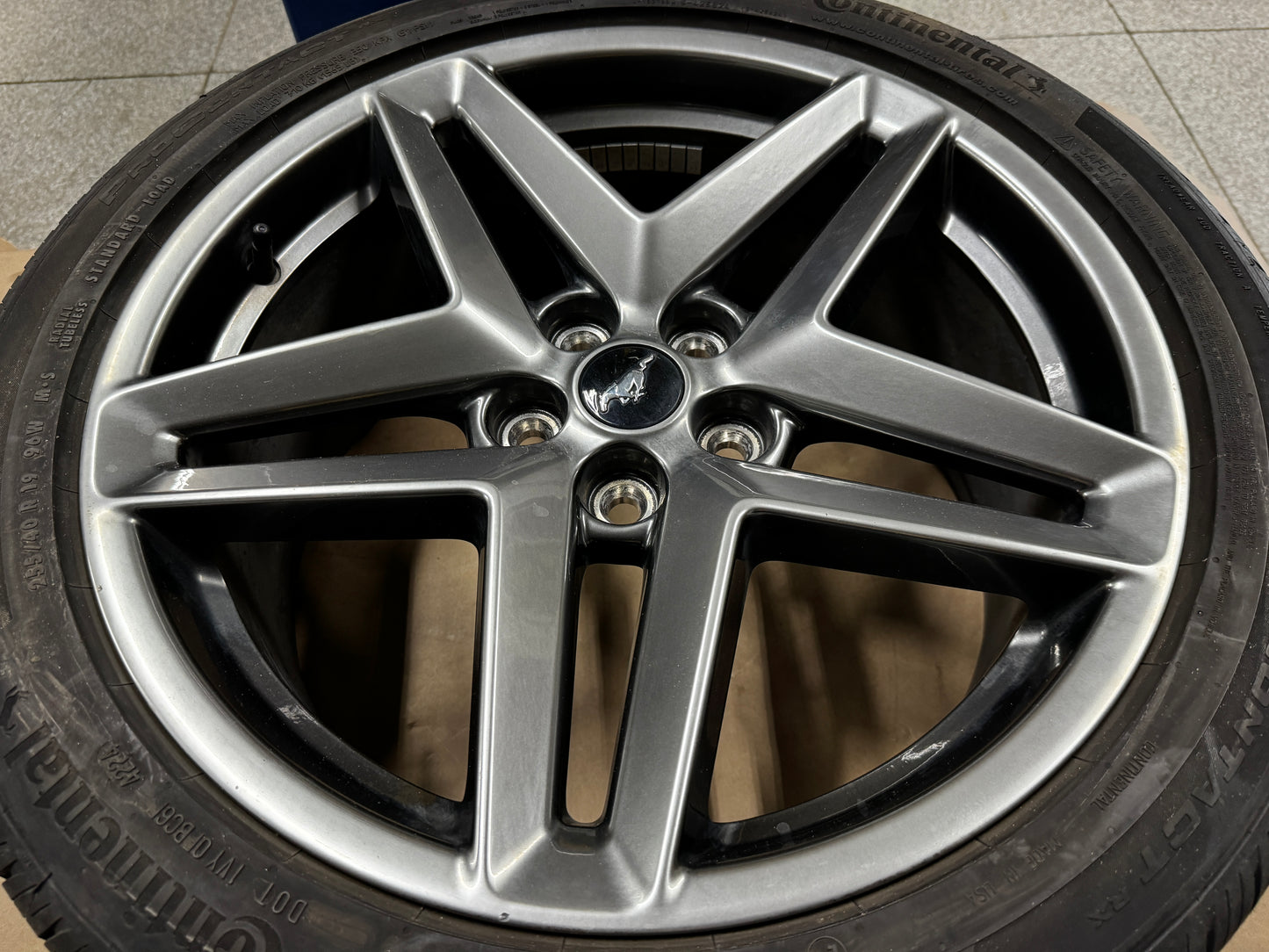 2024-2026 Ford Mustang GT 5.0 19x8.5" Wheel Rim Continental 255/45/19 - OEM