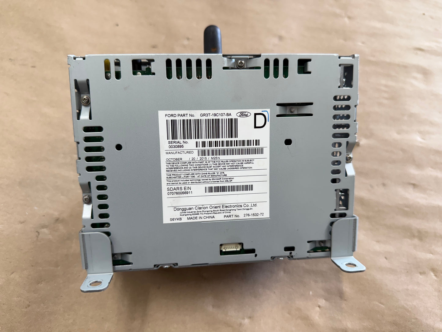 2015-2017 Ford Mustang Radio Head Unit Touch Screen
