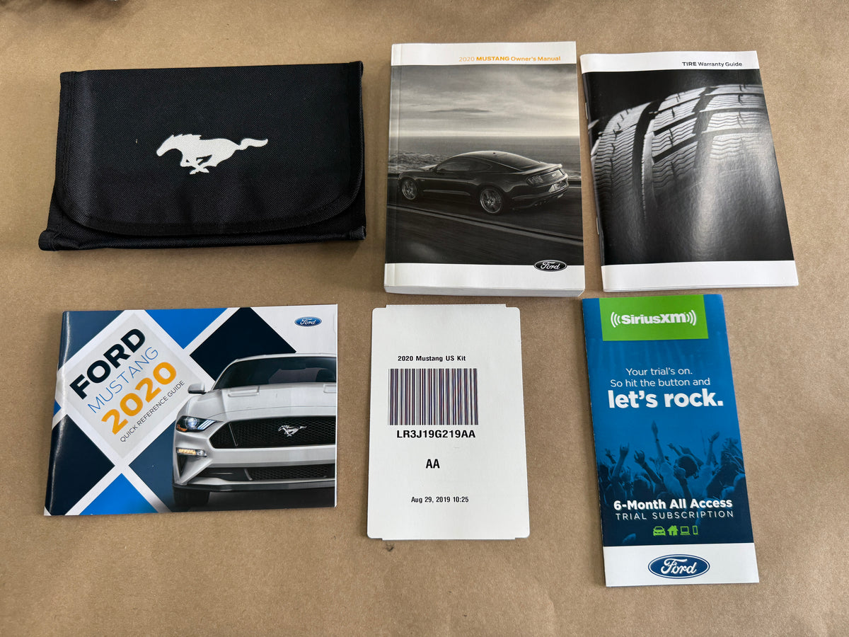 2020 Ford Mustang GT Owners Manual And Literature w/Cover - OEM