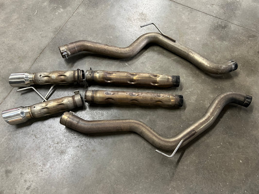 2015-2017 Mustang GT Stainless Works Cat Back Exhaust 3 inch Retro Chambered