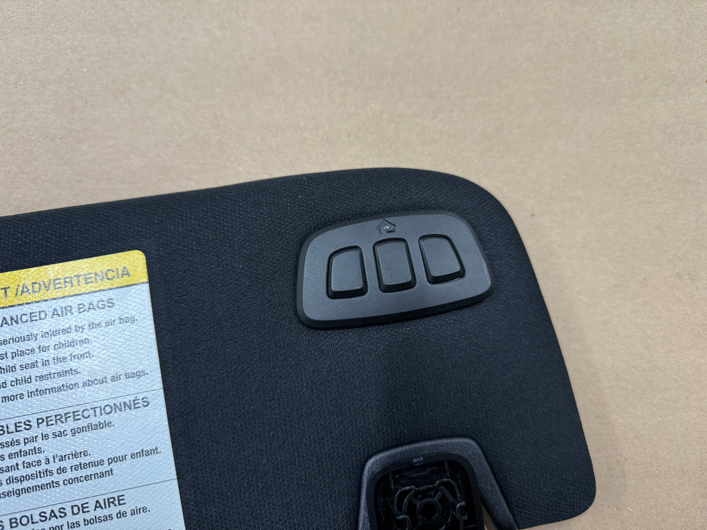2015-2023 Ford Mustang Coupe Sun Visors Pair "Home Link"