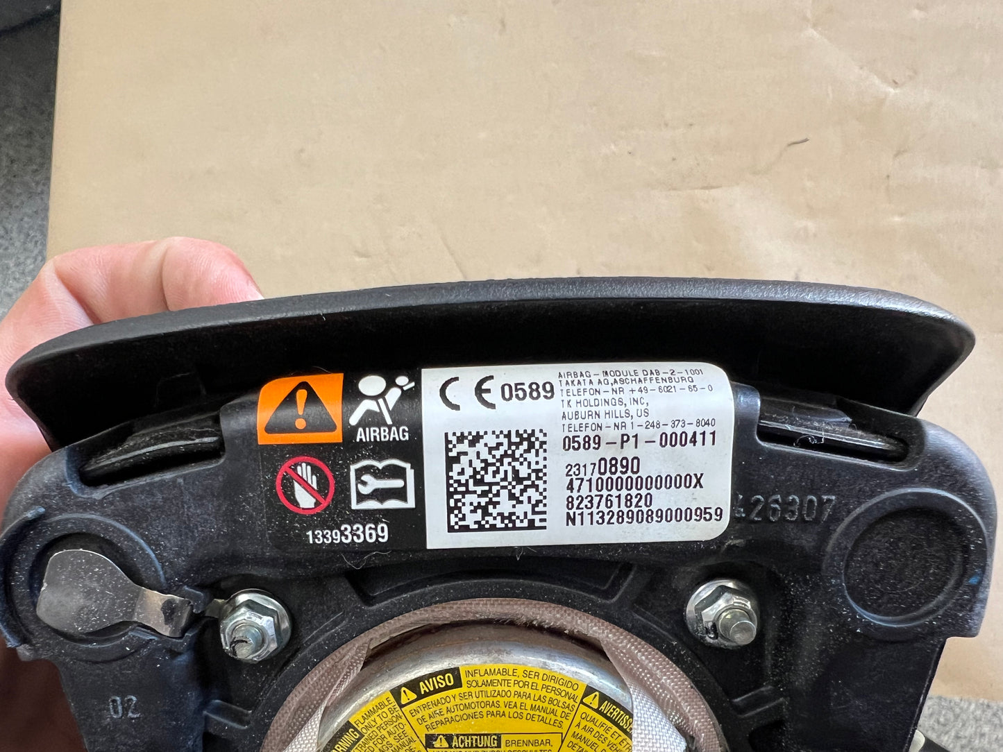 2012-2015 Camaro Steering Wheel Air Bag OEM