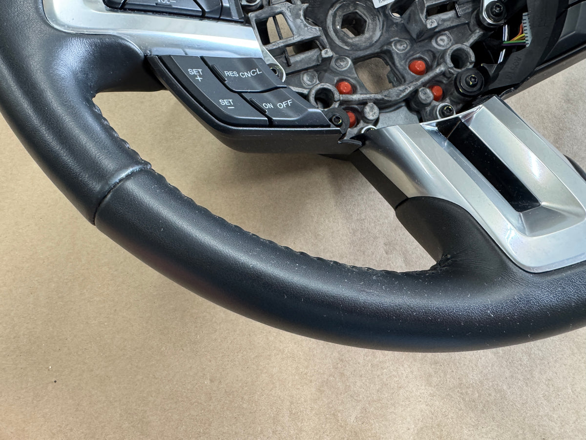 2018-2023 Ford Mustang Leather Steering Wheel "Manual" 11k mi - OEM