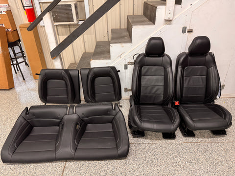 2018-2023 Ford Mustang GT Black Leather Coupe Front Rear Power Seats Heat Cooled