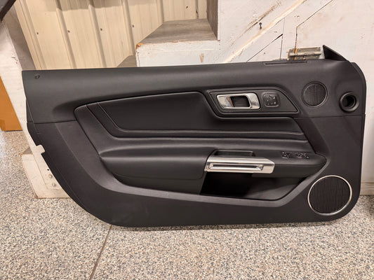 2018-2023 Mustang GT V6 EcoBoost LH RH Premium Leather Insert Door Panels Pair
