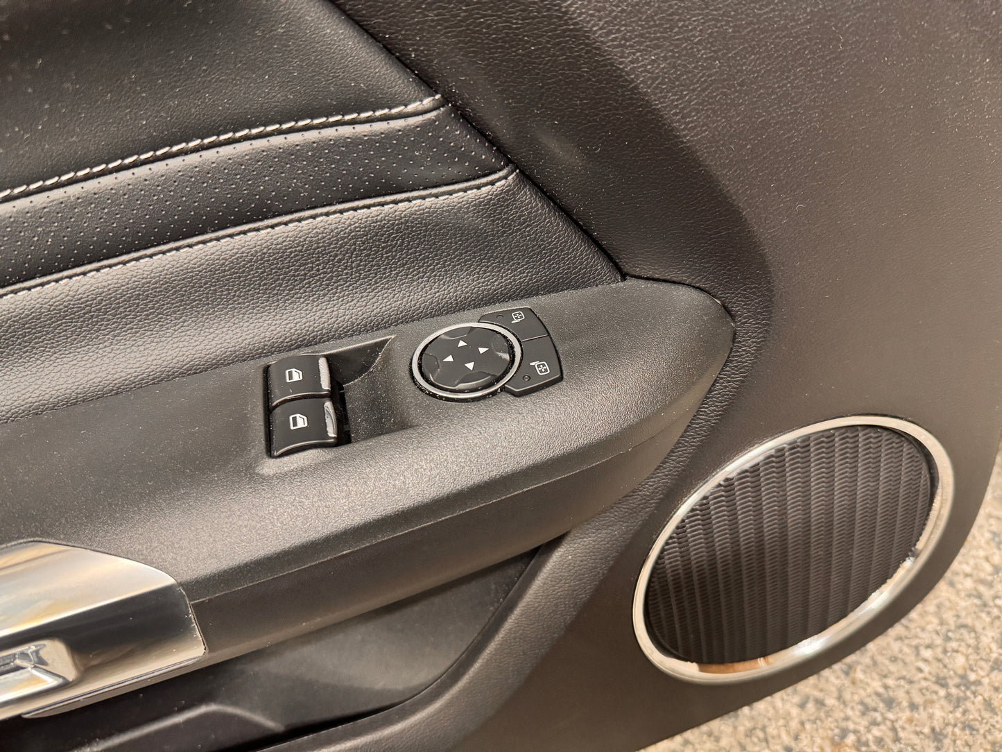 2018-2023 Mustang GT V6 EcoBoost LH RH Premium Leather Insert Door Panels Pair