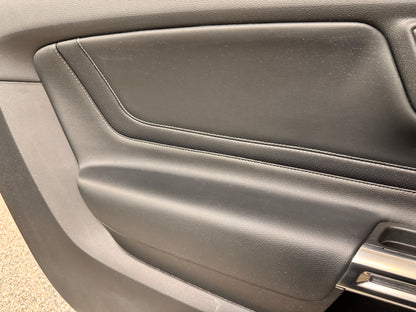 2018-2023 Mustang GT V6 EcoBoost LH RH Premium Leather Insert Door Panels Pair