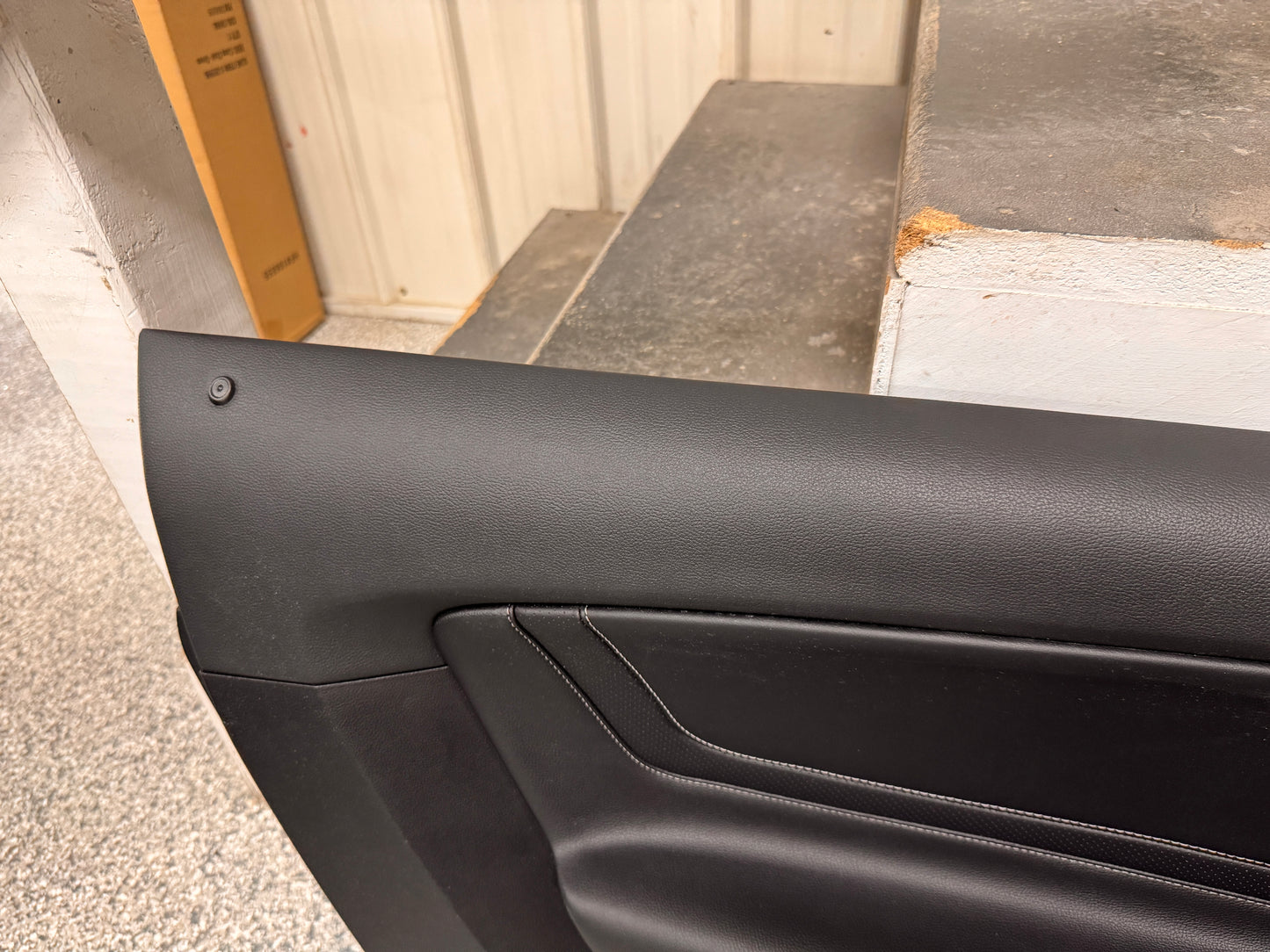2018-2023 Mustang GT V6 EcoBoost LH RH Premium Leather Insert Door Panels Pair