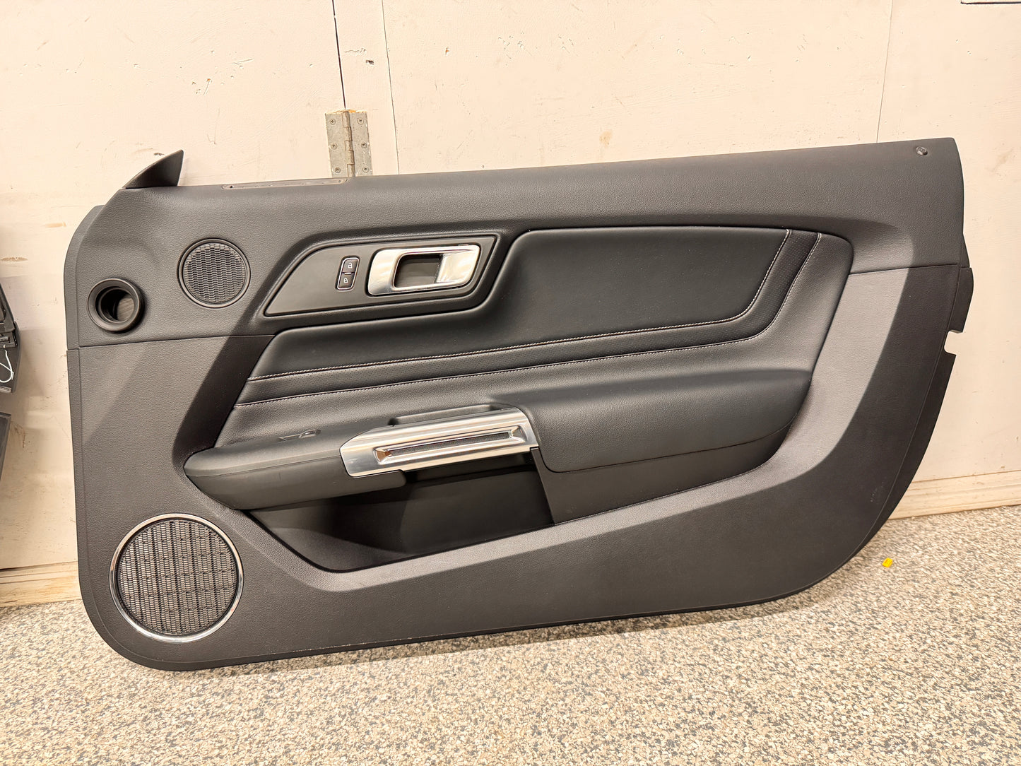 2018-2023 Mustang GT V6 EcoBoost LH RH Premium Leather Insert Door Panels Pair