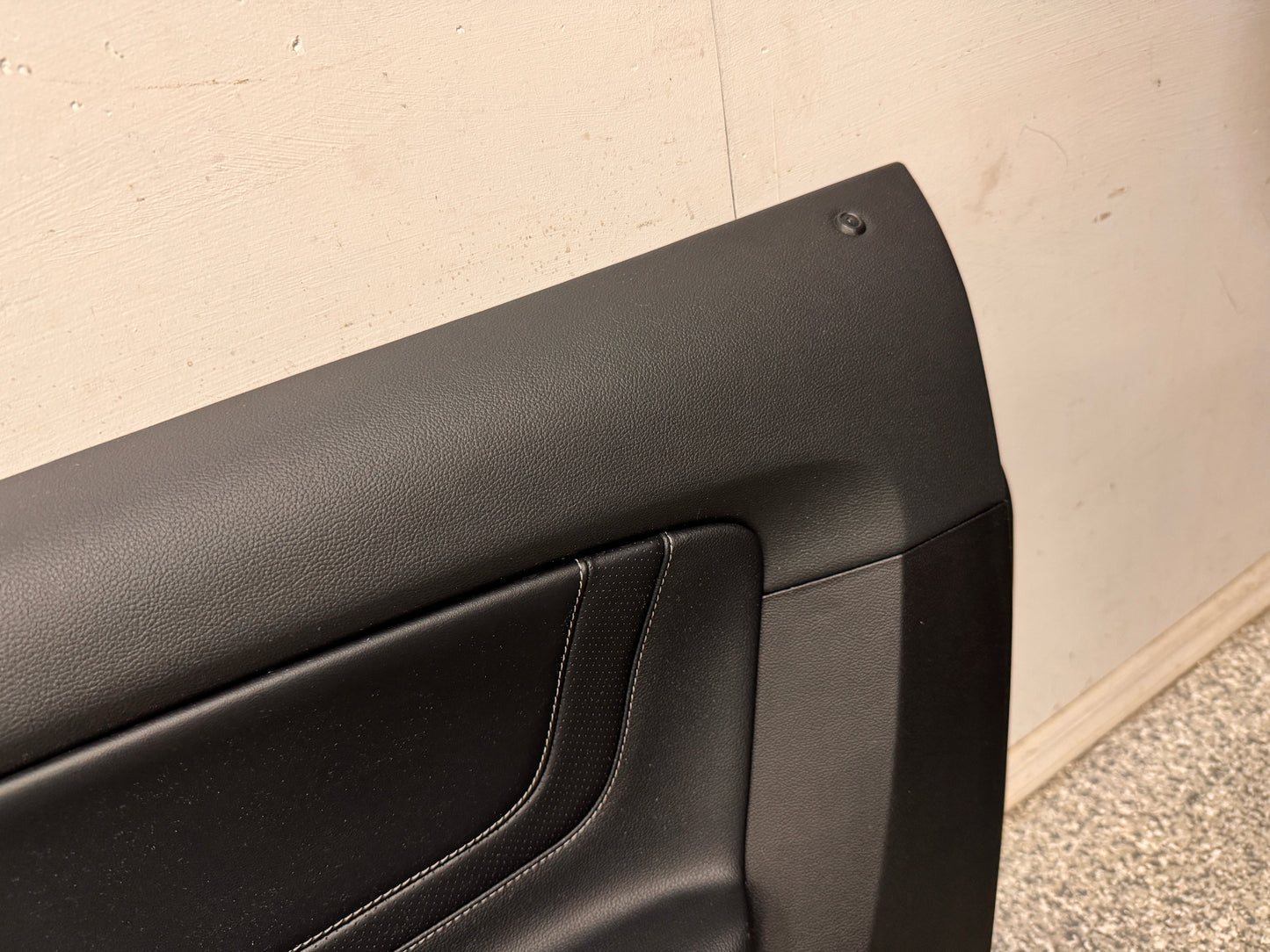2018-2023 Mustang GT V6 EcoBoost LH RH Premium Leather Insert Door Panels Pair