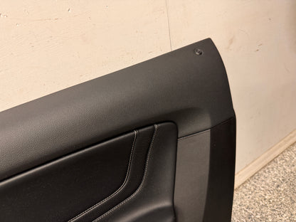 2018-2023 Mustang GT V6 EcoBoost LH RH Premium Leather Insert Door Panels Pair