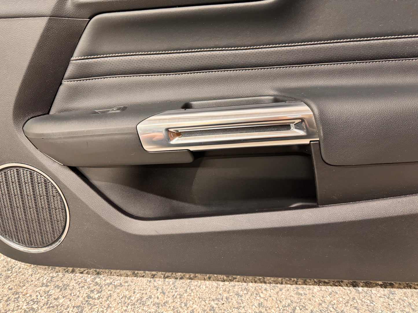 2018-2023 Mustang GT V6 EcoBoost LH RH Premium Leather Insert Door Panels Pair