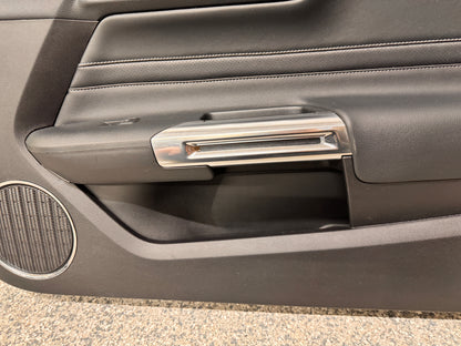 2018-2023 Mustang GT V6 EcoBoost LH RH Premium Leather Insert Door Panels Pair