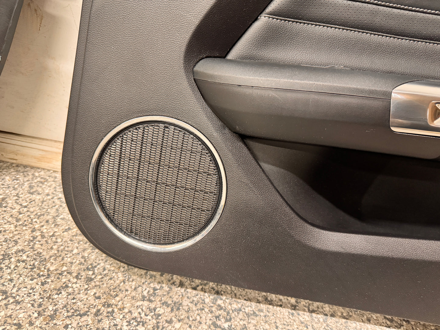 2018-2023 Mustang GT V6 EcoBoost LH RH Premium Leather Insert Door Panels Pair