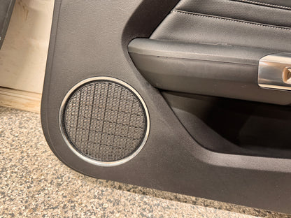 2018-2023 Mustang GT V6 EcoBoost LH RH Premium Leather Insert Door Panels Pair