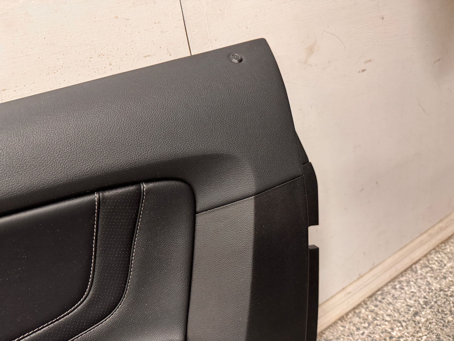 2018-2023 Mustang GT V6 EcoBoost LH RH Premium Leather Insert Door Panels Pair