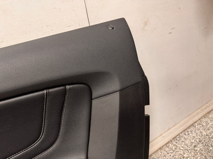 2018-2023 Mustang GT V6 EcoBoost LH RH Premium Leather Insert Door Panels Pair