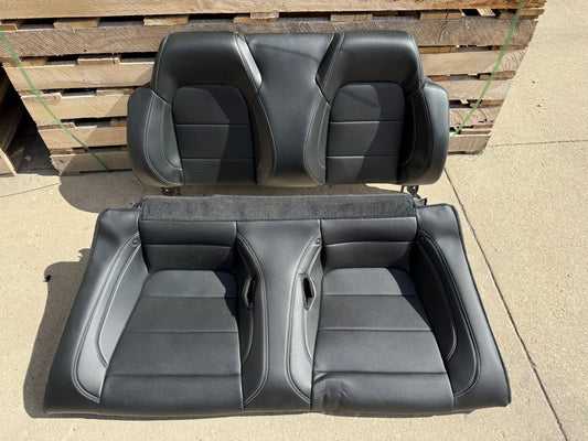 2018-2023 Ford Mustang GT Convertible Rear Seats Black Leather