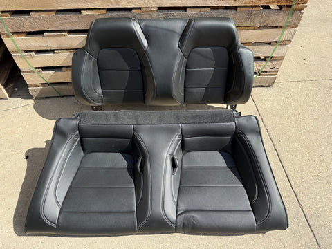 2018-2023 Ford Mustang GT Convertible Rear Seats Black Leather