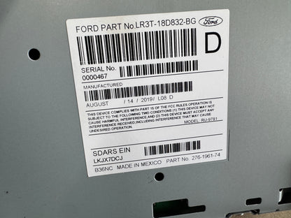 2022 Ford Mustang GT Touch Screen, Face Plate, Radio, Module USB Port
