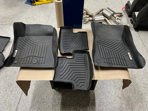 2015-2023 Ford Mustang OEDRO Molded Rubber Front & Rear Floor Mats