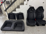 2015-2017 Ford Mustang GT Front & Rear Recaro Seats "Black" - OEM 14k miles