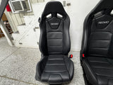 2015-2017 Ford Mustang GT Front & Rear Recaro Seats "Black" - OEM 14k miles