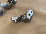 2015-2023 Mustang GT GT500 GT350 Door Hinges LH Driver Upper Lower "Silver"