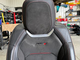 2016-2024 Camaro ZL1 Front Rear Seats Recaro Black Leather Suede OEM