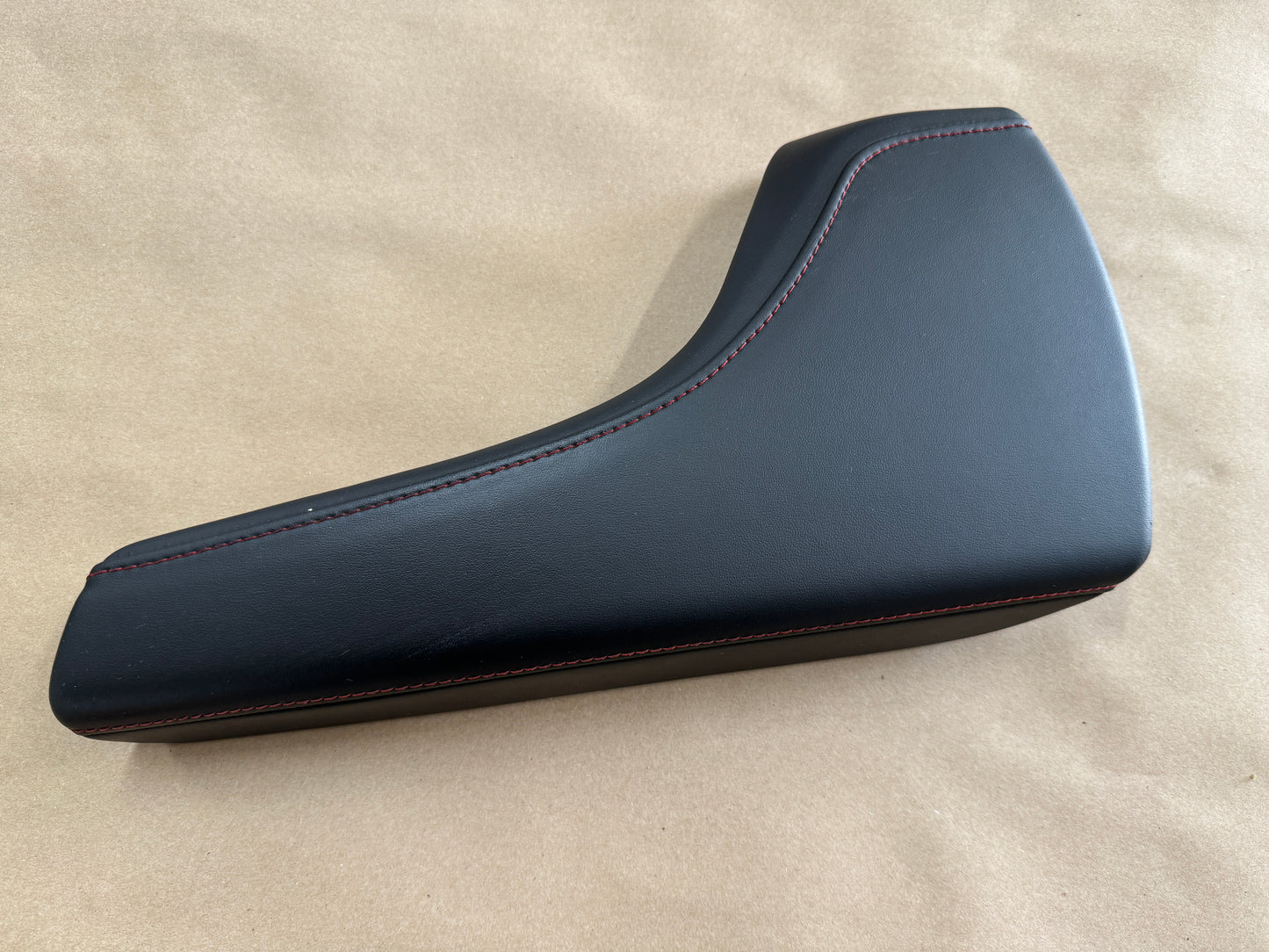 2016-2023 Chevy Camaro ZL1 Black Leather Console Lid Red Stitching OEM